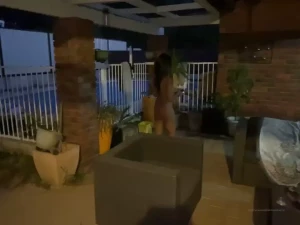 Barebumbbq too hot today for clothes part 1