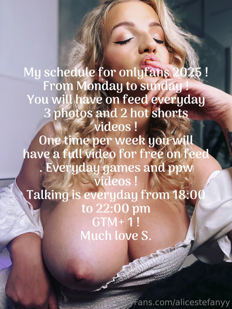 My schedule for 2025 is here for you guys 