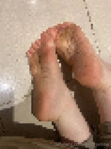 Just my dirty feet because there s nothing more delicious than a