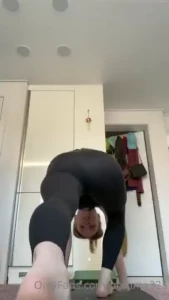 I had fun doing some stretches this afternoon sorry for the lack of