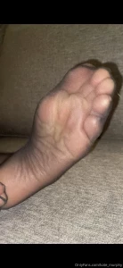 Shots from my black nylon session on the couch part 11