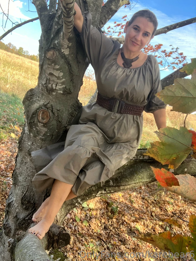 It was so gorgeous outside i had to go climbing barefoot look closely part 1 
