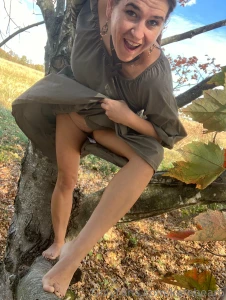 It was so gorgeous outside i had to go climbing barefoot look closely part 2