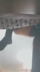 Trying to climb in bed with me