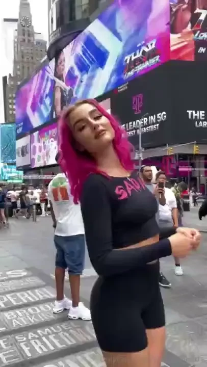 I love the energy here nyc times square ps ignore what my top says part 1 