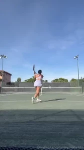 In case you were wondering what my tennis warm ups looked like