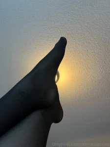 A treat for my lovelies who like foot action i wore my pretty tights part 1