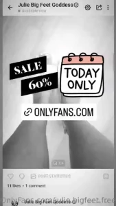 Today only 60 off on my vip page julie bigfeet less than 5