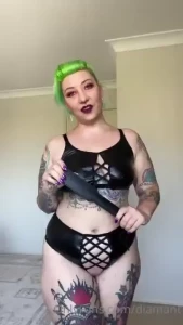 Crotchless panties to show a worthless little worm what he isn t