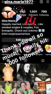 I have busted my ass to get to 1 000 followers i m busting my ass here