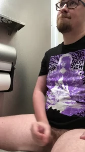 Public bathroom me cumming hard