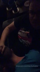 Quick clip of collegebottom19 sucking on my cock