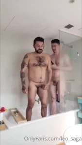 Watch me and sydneysucker soap each other up wish you could join us