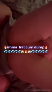 Switched thigns up amp now im the frat cum dump