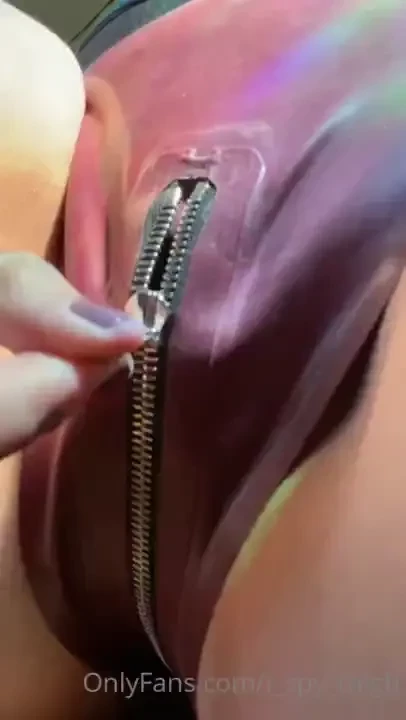 Nothing beats the sound of a zipper with latex 
