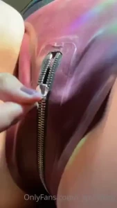 Nothing beats the sound of a zipper with latex