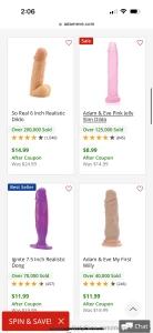 Dildo shopping which one would you like to see me bounce on part 2