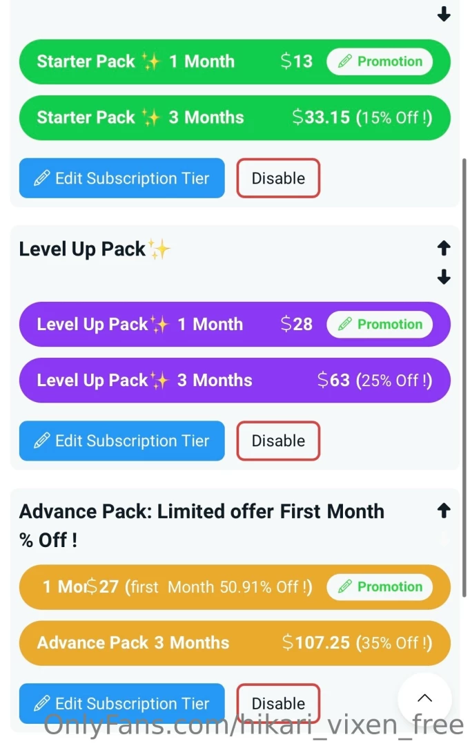 If anyones interested in seeing my starter pack for my fans-ly i ve part 1 