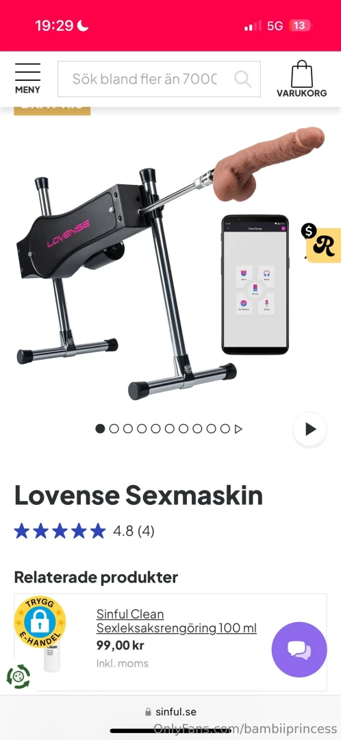 Fundraising for this sex machine we need 9090 kr 909 usd 