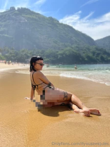 On vacation at the beach my beautiful feet touching the sand and part 1