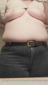 A short little video of freeing my belly after getting home from work