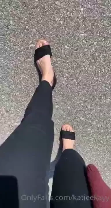 Nice day calls for a walk with the toes out 