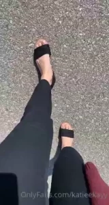 Nice day calls for a walk with the toes out