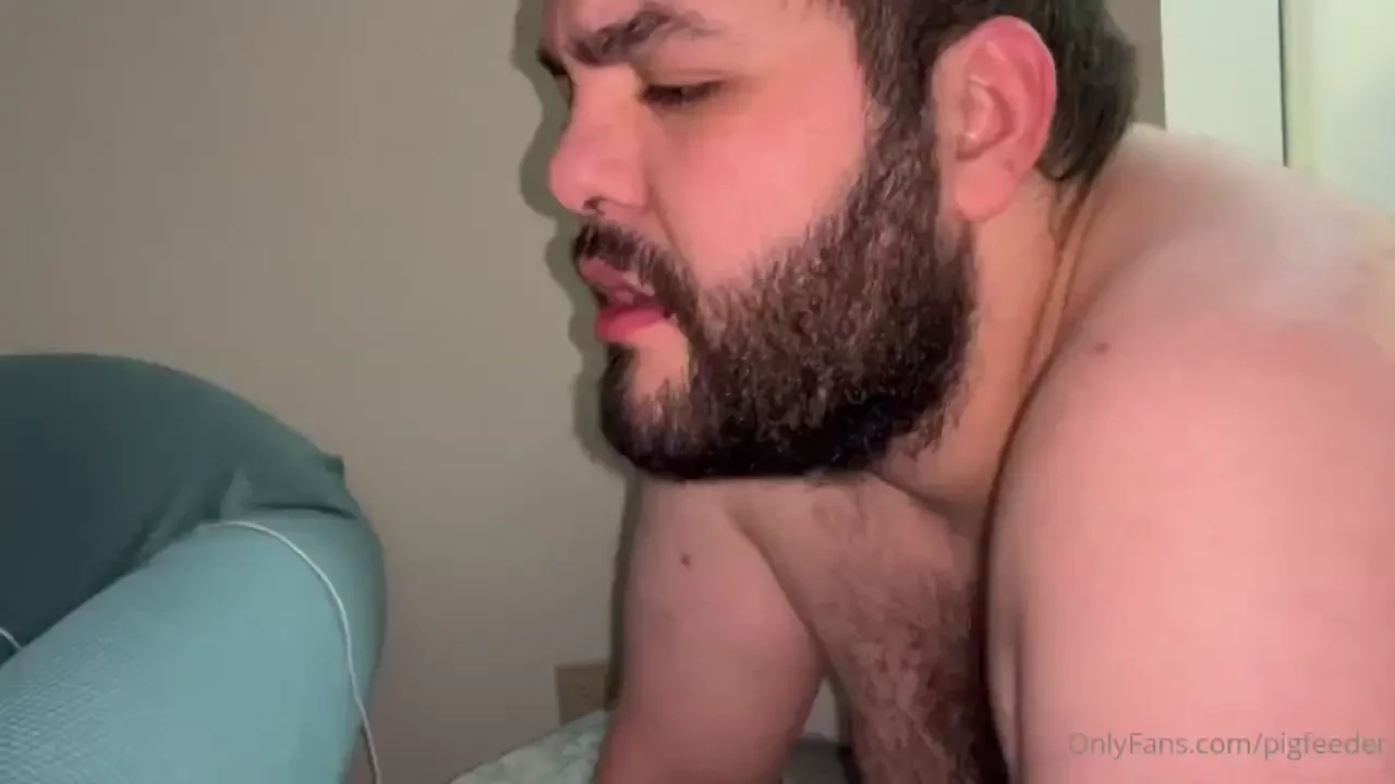 Filling mrjgain mouth as he jiggles that belly for me and a little bit 