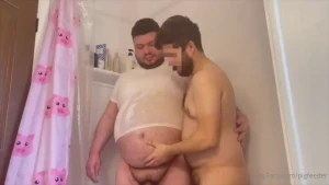 Put gainerpignic in the shower with a tight wet shirt and i went to