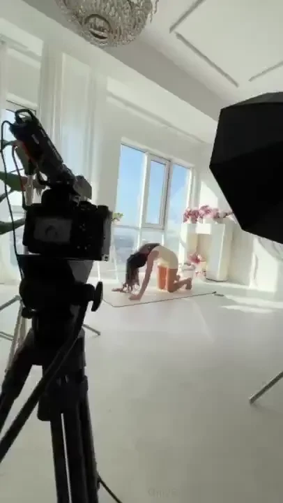 Shooting yoga in a studio is not only an opportunity to capture the 