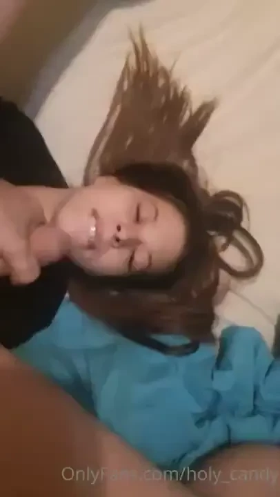 Cara llena de leche cum in face 