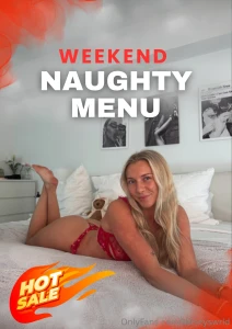 Kinky menu drop weekend special the naughtiest menu you ll ever taste