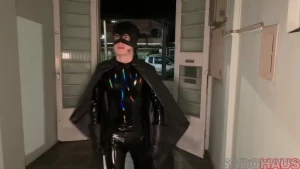 Superhero gets tied up gagged ridden and milked