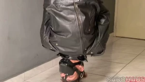 Submissive boyfriend is kept mummified and is fucked by top boyfriend