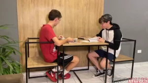 Students are caught fucking in the bathroom and then get fucked by the