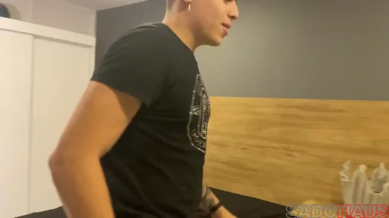 Evan s intimidation turns into bondage tickling and foot worship 