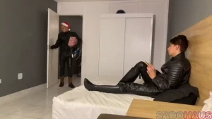 Nick teaches ungrateful boyfriend angel a humiliating xmas lesson
