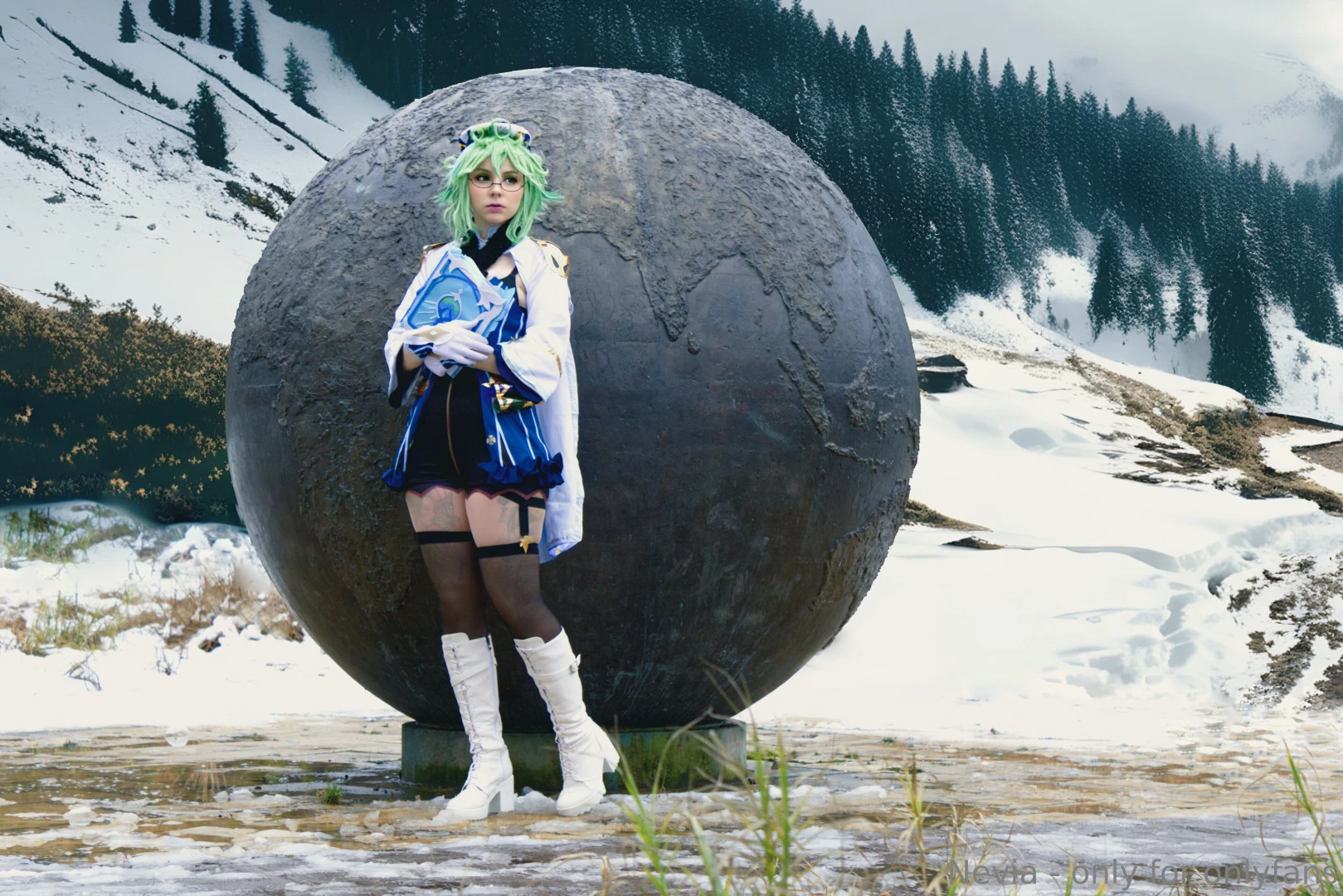 Ouside photo set pakage cosplay - hinata sucrose sabrina spellman 