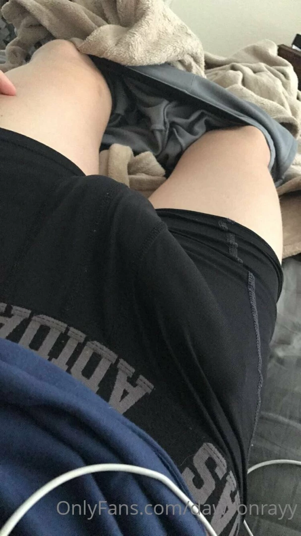 Morning wood in the adidas 