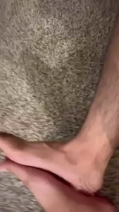 Any of my fans into feet nutted on my feet and licked it off am i
