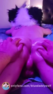 bluedaddywolf - Shiny butt 3 give me a good massage pawease in 1 hour new video here 