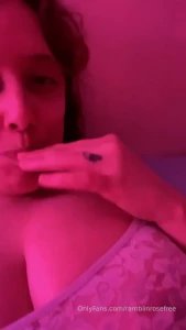 Watch my titties jiggle while i slap my pussy until i cum and lick it