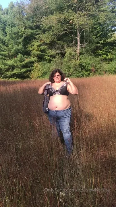 Just taking my shirt off while out in the woods 