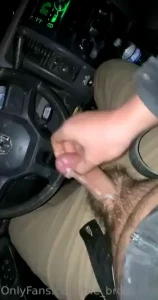 Got a quick work jerk in the truck last night manager almost caught me