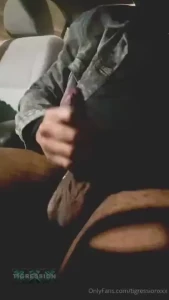 Stroking in the parking garage at work