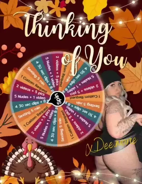 Thinking of you this fall season are you thinking of me tip to spin 