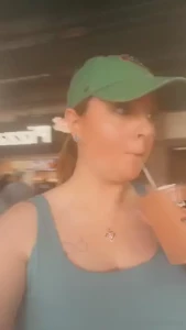 Nothing better than ballpark frozen wine and a nice big sausage