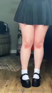 If you want to see these cute legs in some thigh highs contribute to