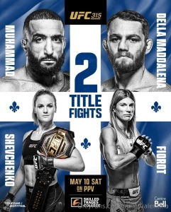Official poster for ufc 315 in montreal canada andstill