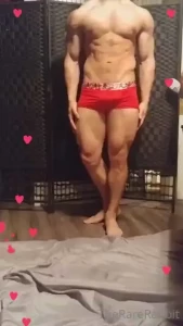 Just a little bit a flex show clothed vs nude edited vs clean